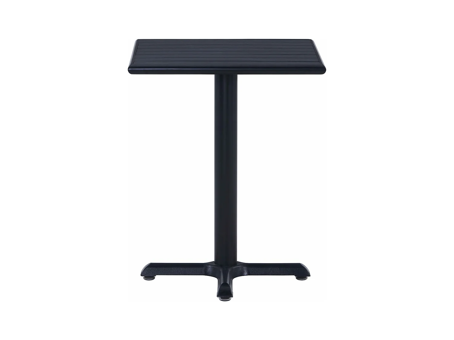 Louis-Mathieu  Table de jardin Noir 60x60x75 cm