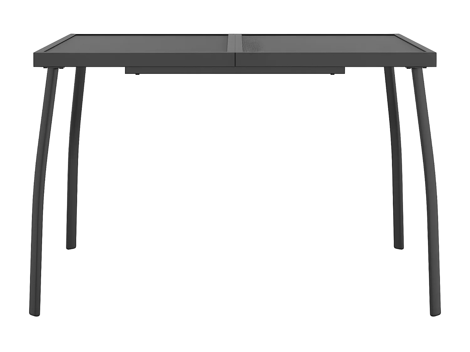 Ikast  Table de jardin anthracite 110x80x72 cm Treillis d'acier