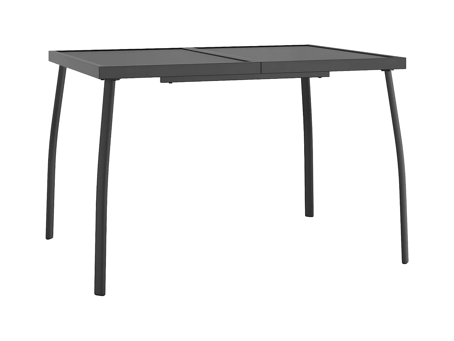 Ikast  Table de jardin anthracite 110x80x72 cm Treillis d'acier