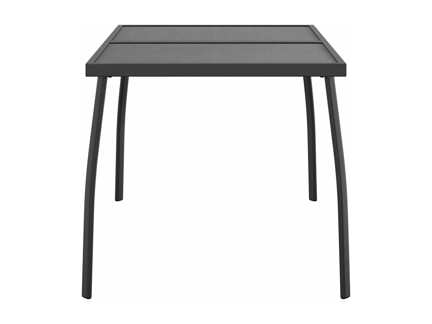 Ikast  Gartentisch Anthrazit 110x80x72 cm Stahlgitter