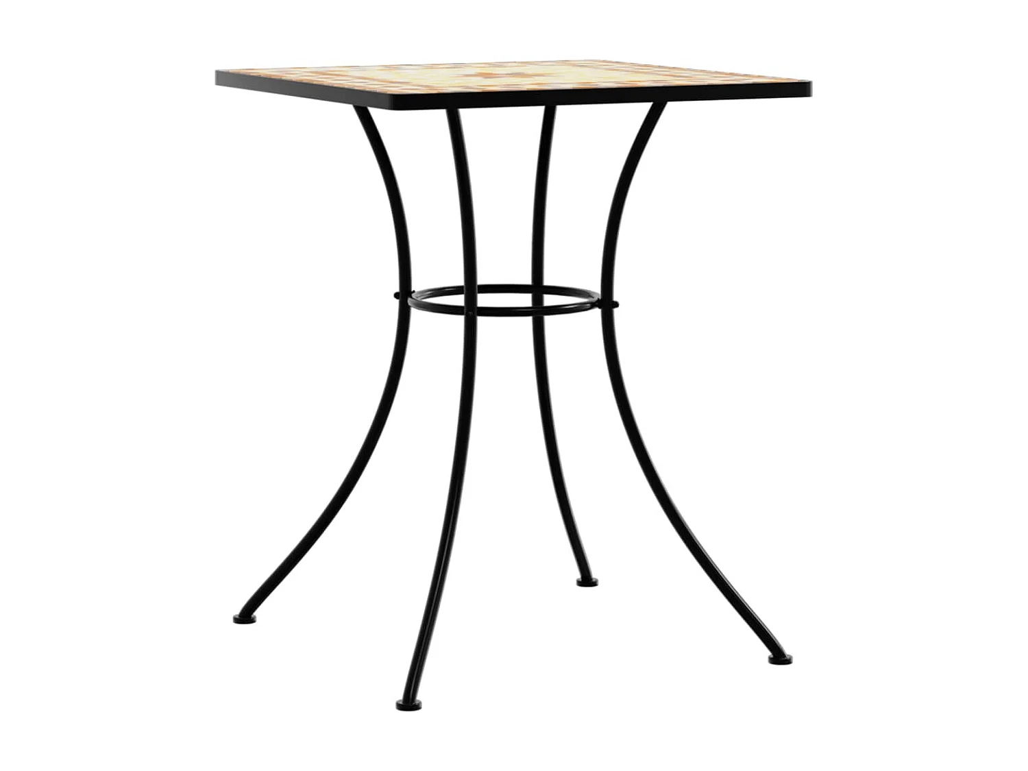 Michael Alan  Table de bistro mosaïque terre cuite 60x60x74 cm céramique