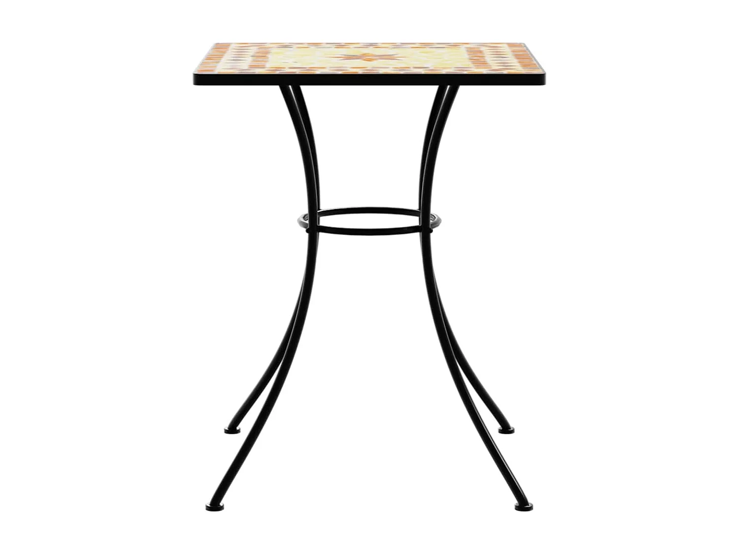 Michael Alan  Table de bistro mosaïque terre cuite 60x60x74 cm céramique