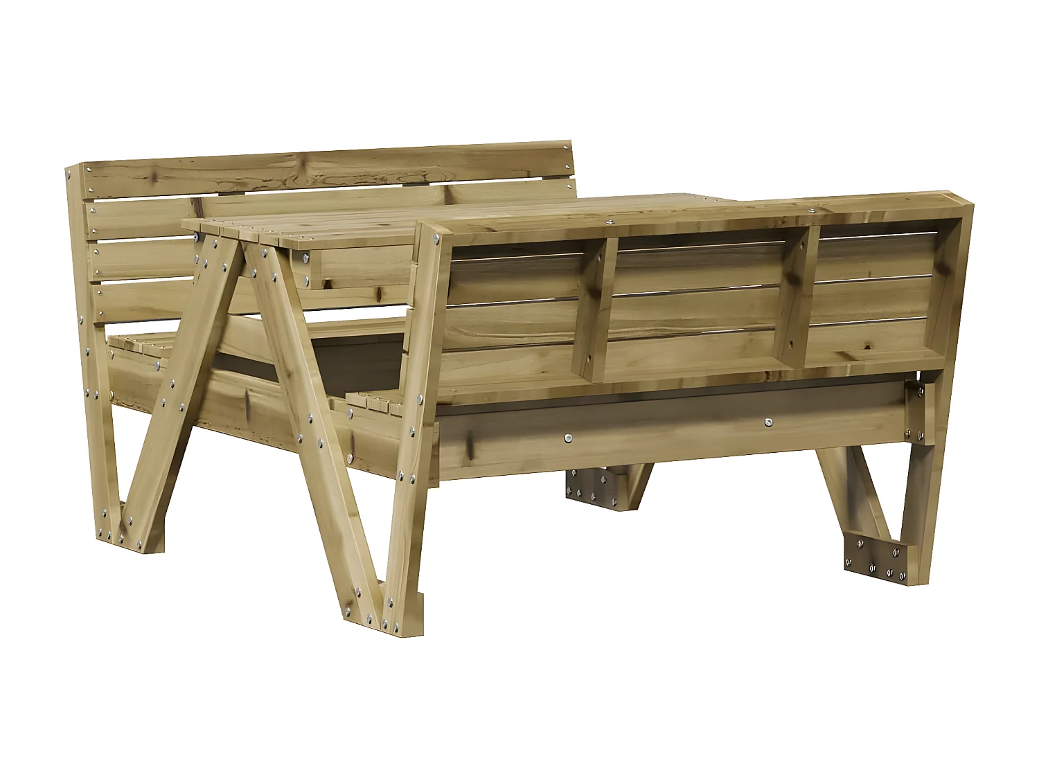 Velmi  Picknicktisch für Kinder 88x122x58 cm Imprägniertes Kiefernholz