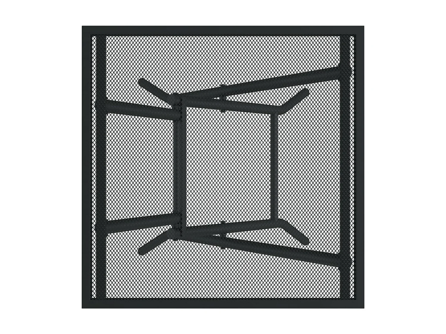 Njalra  Table de jardin pliable anthracite 50x50x72 cm maille d'acier