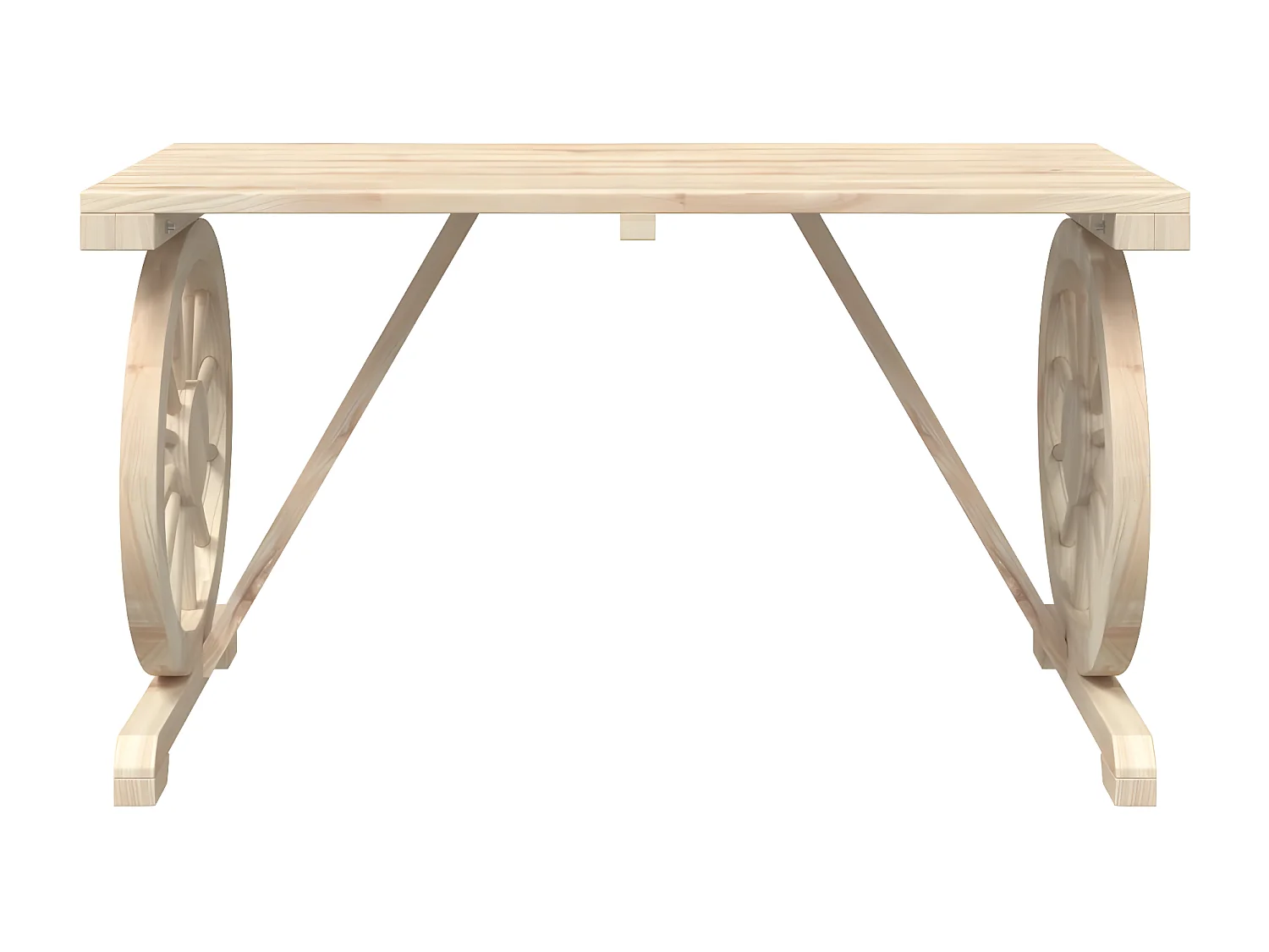 Claude-Henri  Table de jardin 115x55x65 cm bois de sapin massif