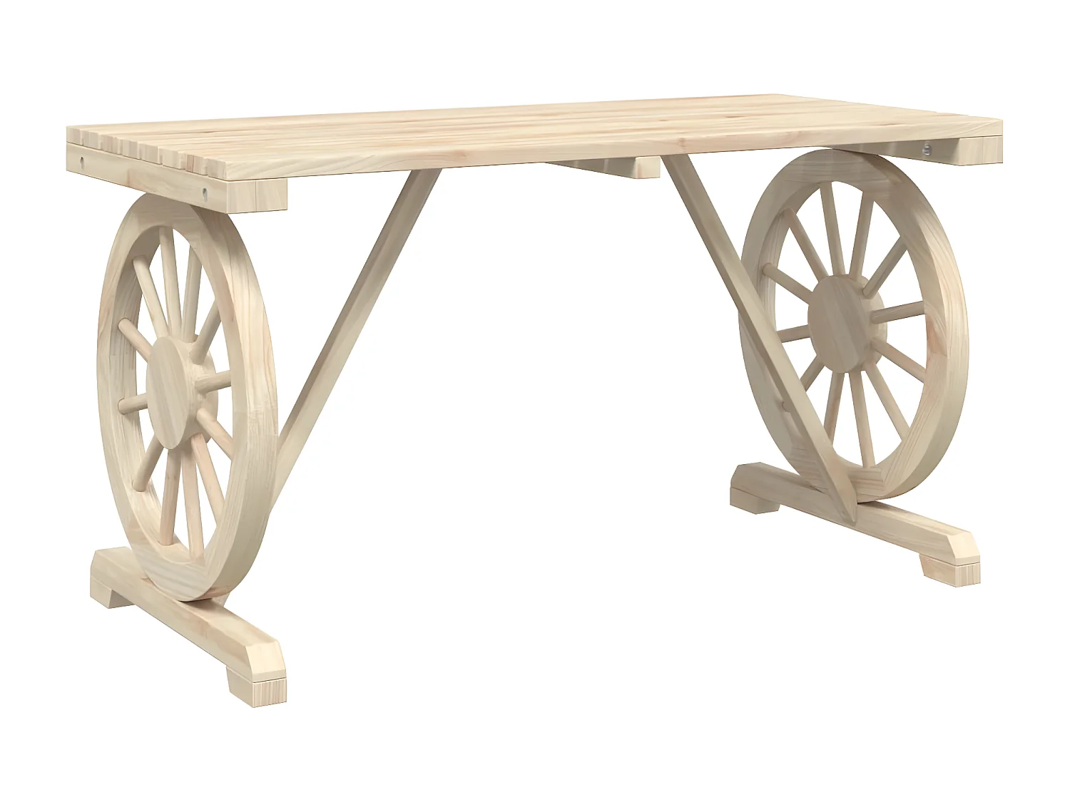 Claude-Henri  Table de jardin 115x55x65 cm bois de sapin massif