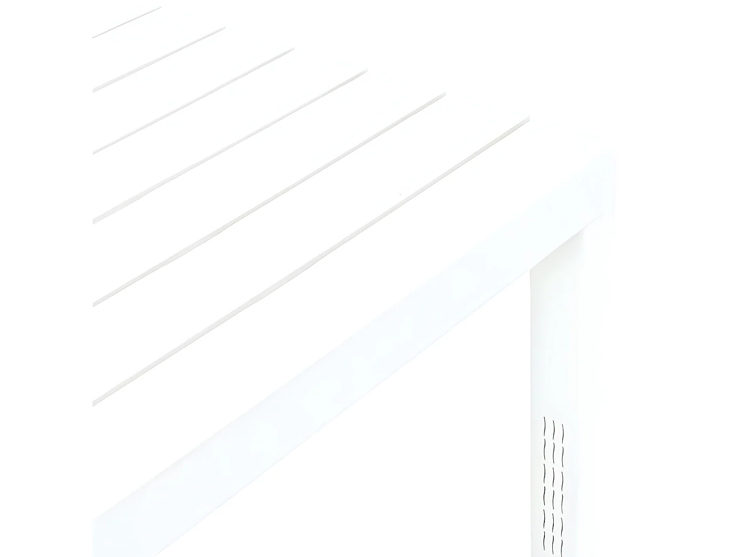 Jean-Fabrice  Table de jardin Blanc 78x78x72 cm Plastique