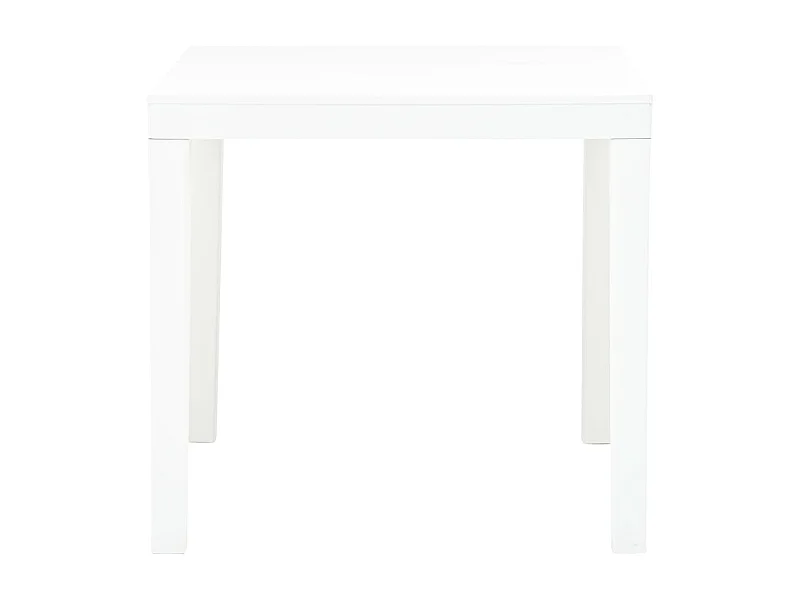 Jean-Fabrice  Gartentisch Weiß 78x78x72 cm Kunststoff