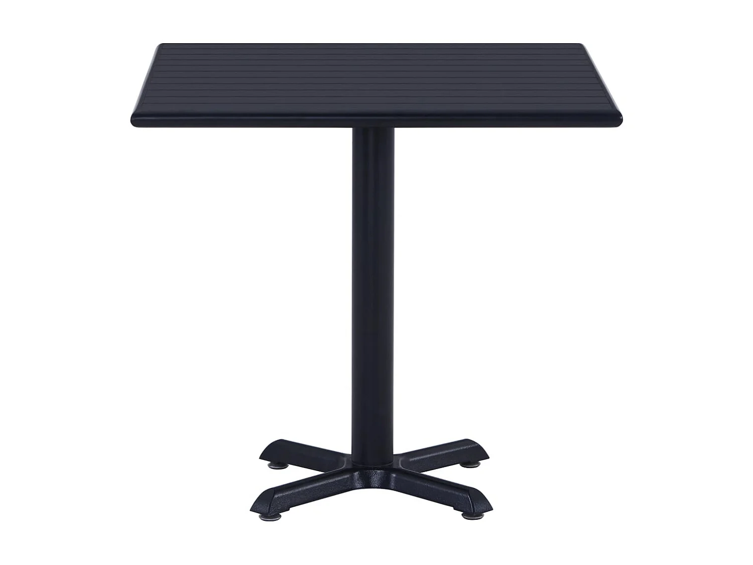 Louis-Mathieu  Table de jardin Noir 80x80x75 cm