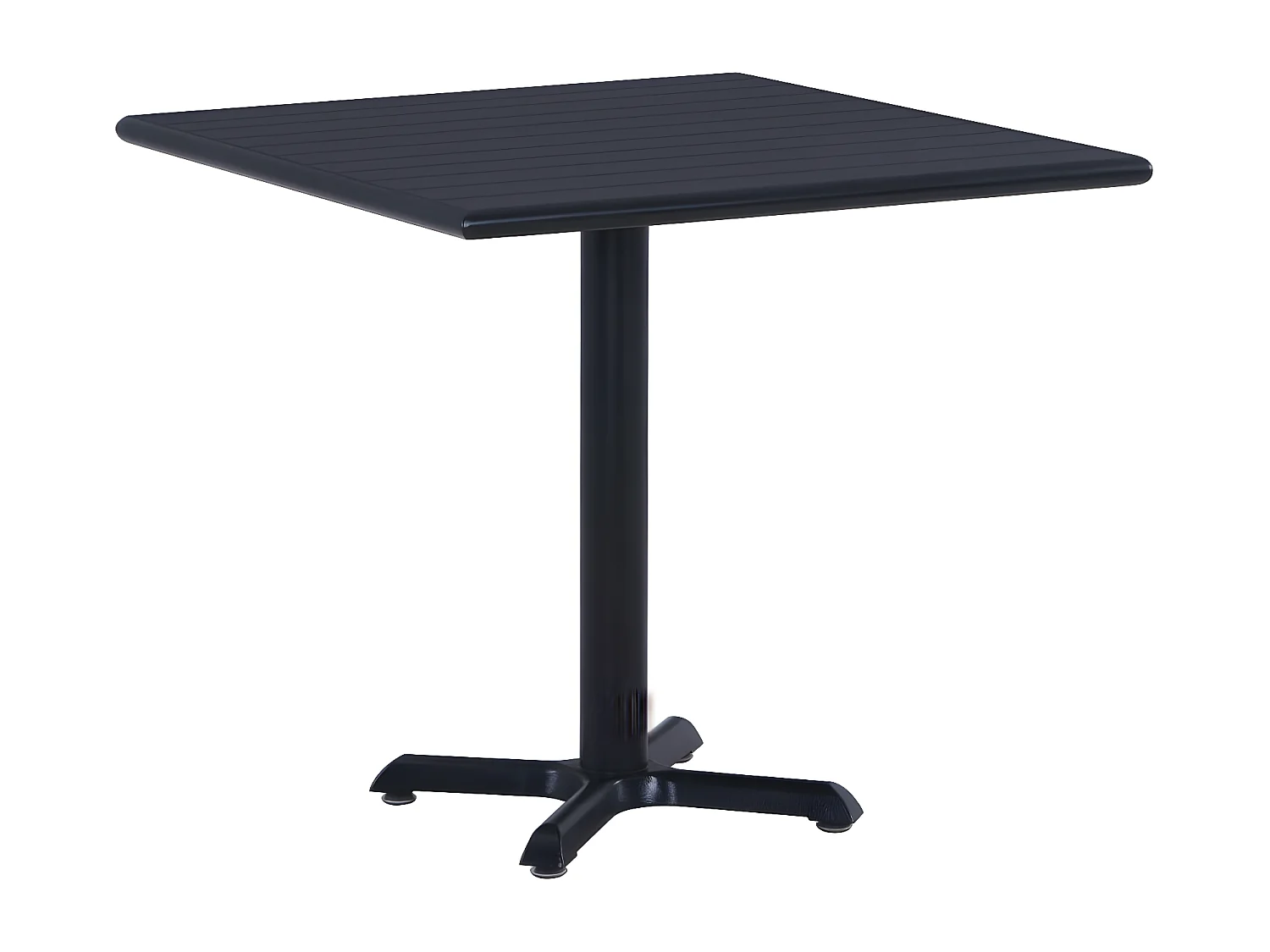 Louis-Mathieu  Table de jardin Noir 80x80x75 cm