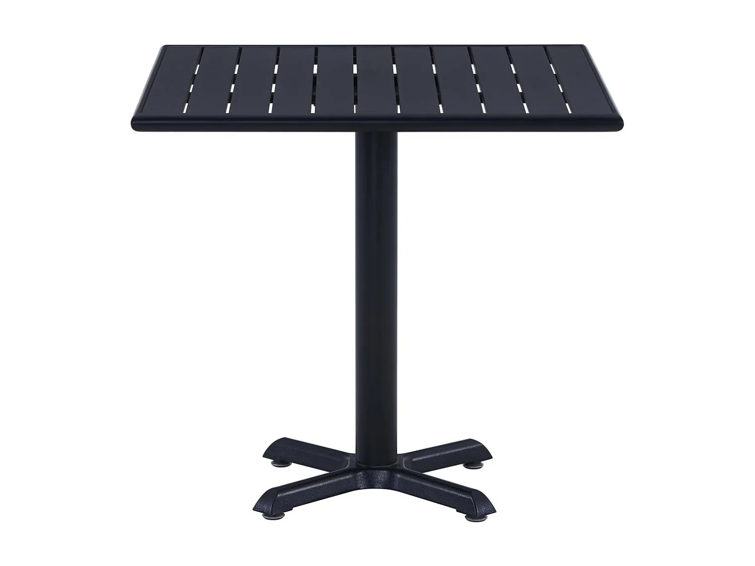 Louis-Mathieu  Table de jardin Noir 80x80x75 cm