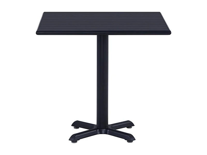 Louis-Mathieu  Table de jardin Noir 80x80x75 cm