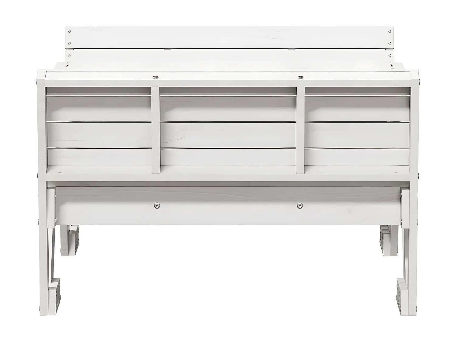 Velmi  Table de pique-nique pour enfants blanc bois massif de pin