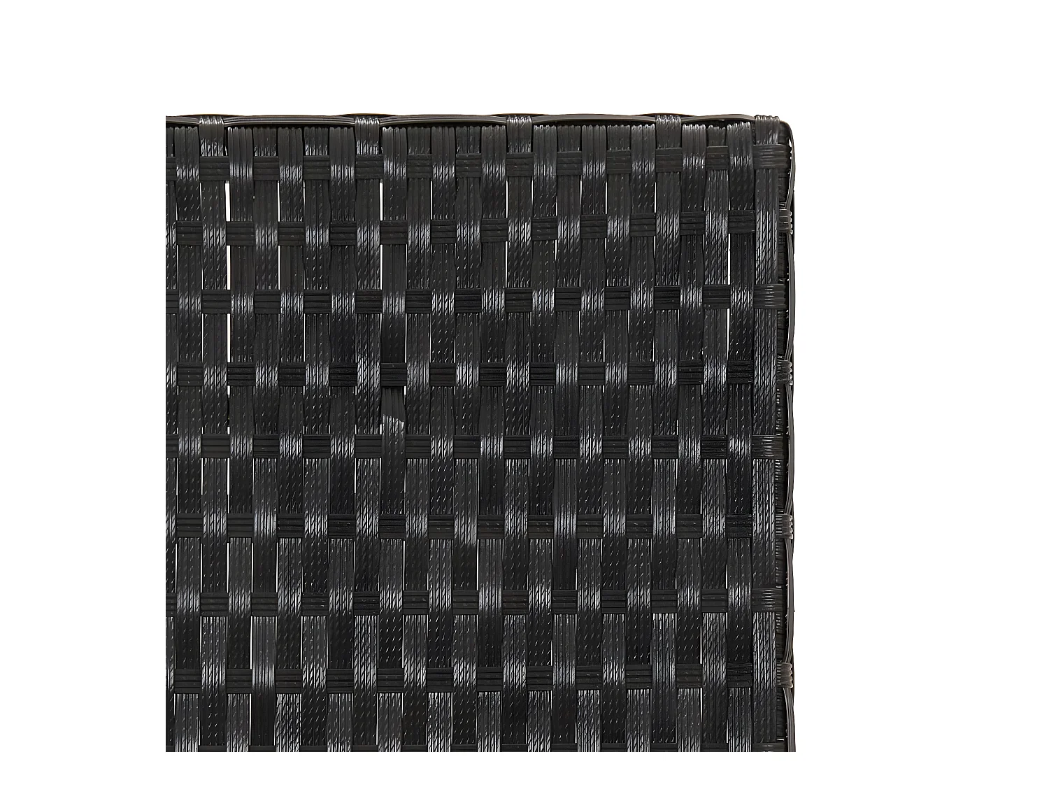 Sullivan  Table pliable noir 45x35x32 cm résine tressée