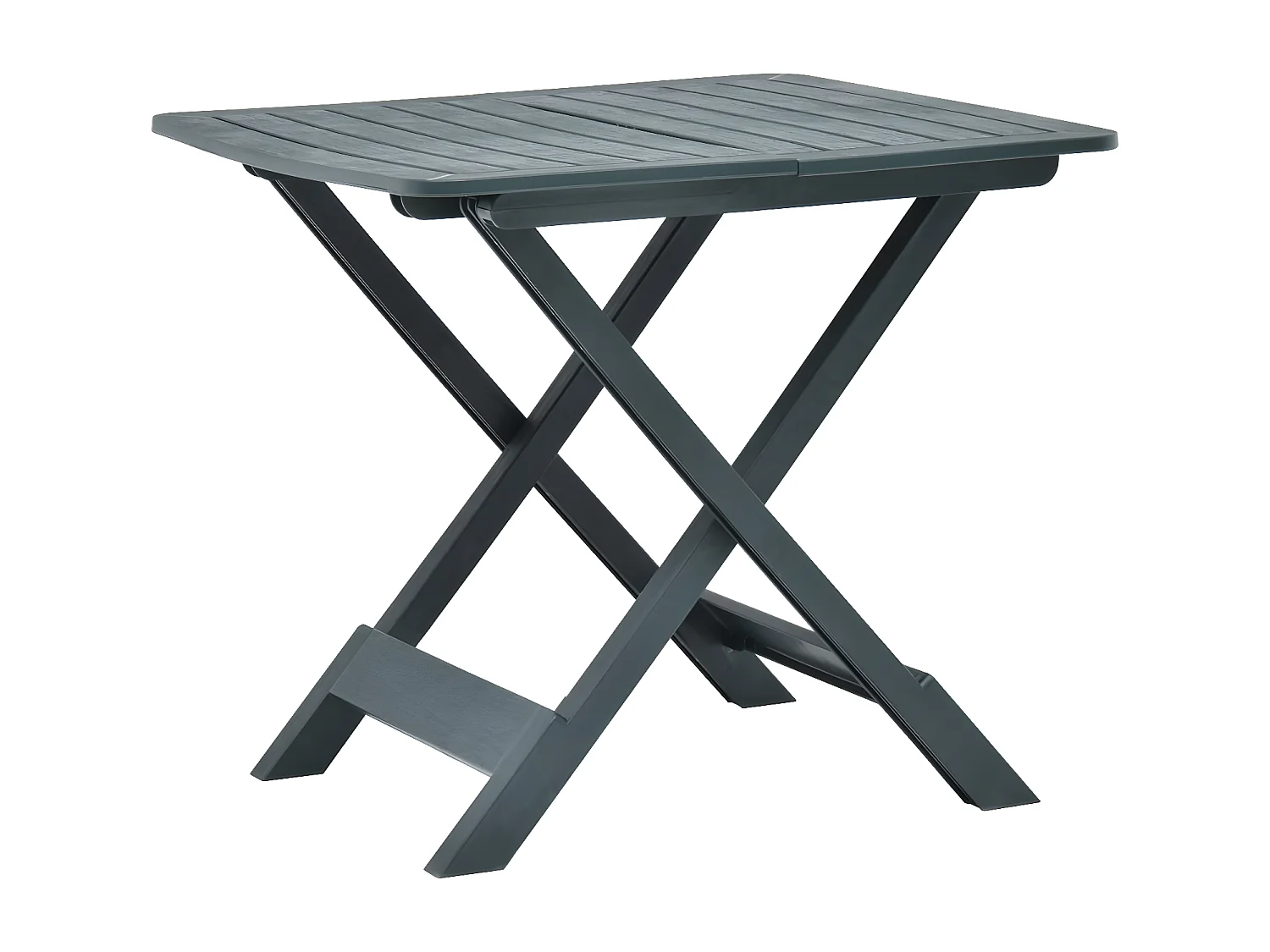 Thylenor  Table pliable de jardin Vert 79x72x70 cm Plastique