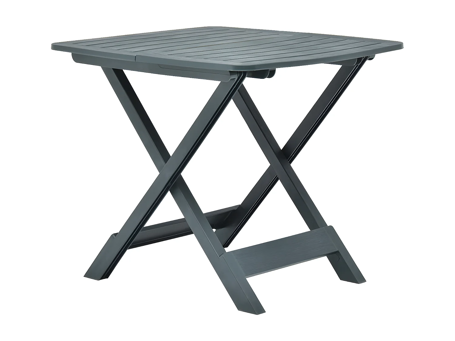 Thylenor  Table pliable de jardin Vert 79x72x70 cm Plastique