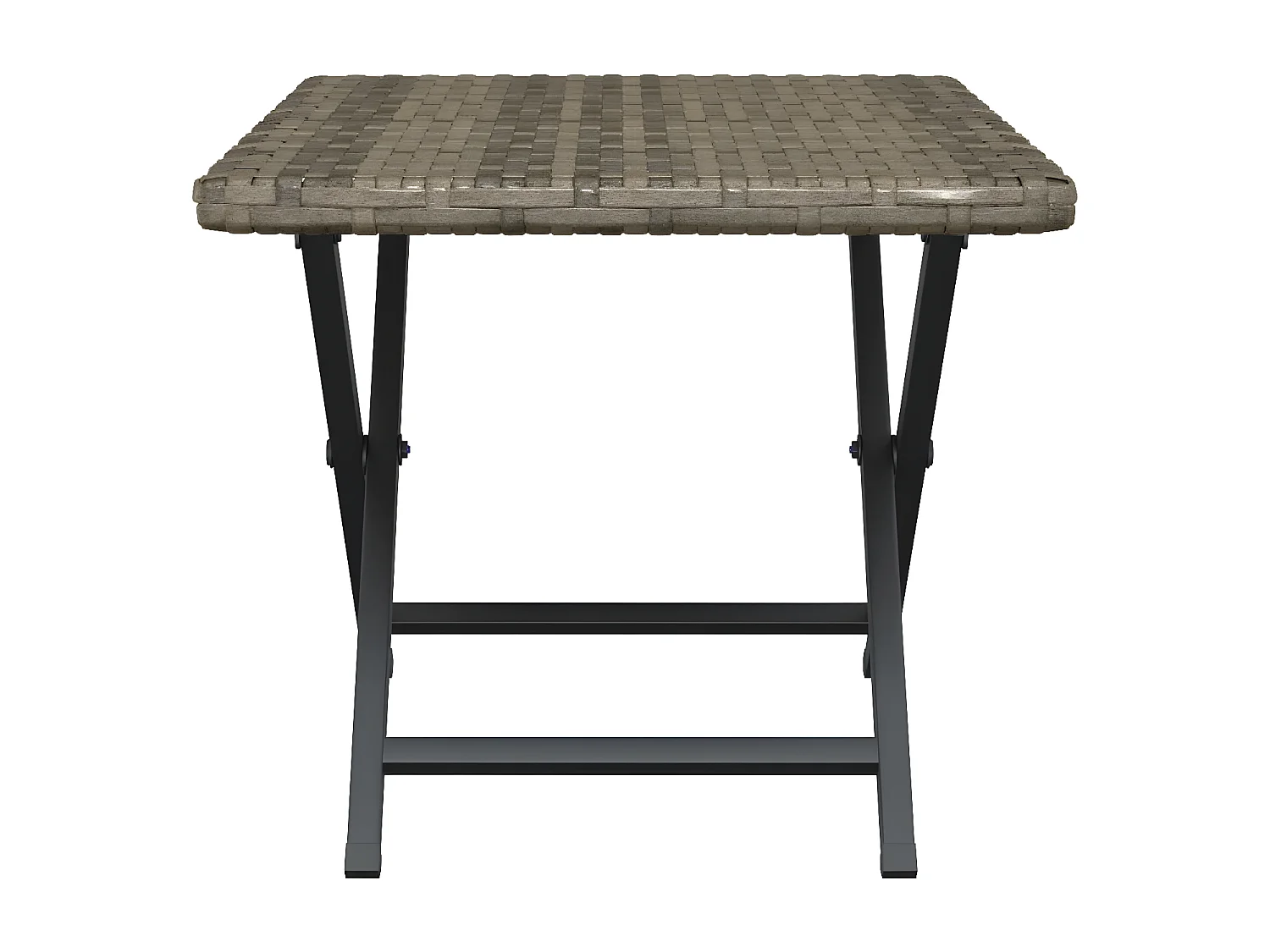 Sullivan  Tafel inklapbaar 45x35x32 cm poly rattan grijs