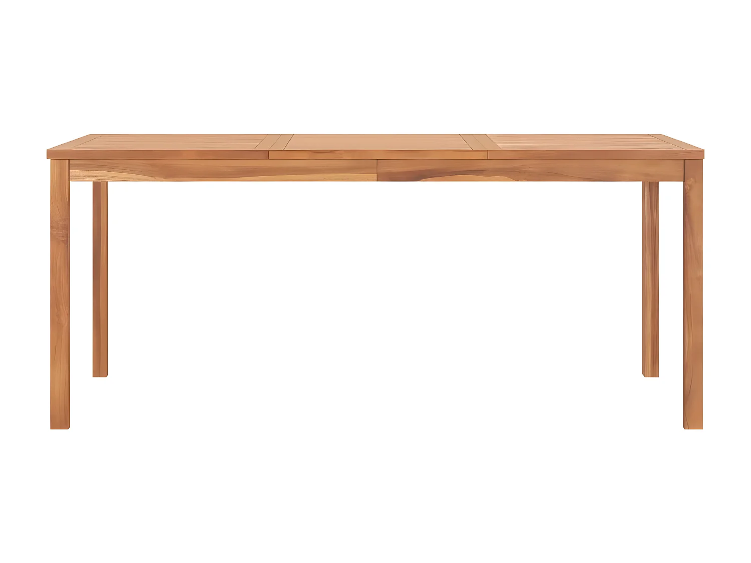 Yvlen  Garten-Esstisch 180x90x77 cm Massivholz Teak
