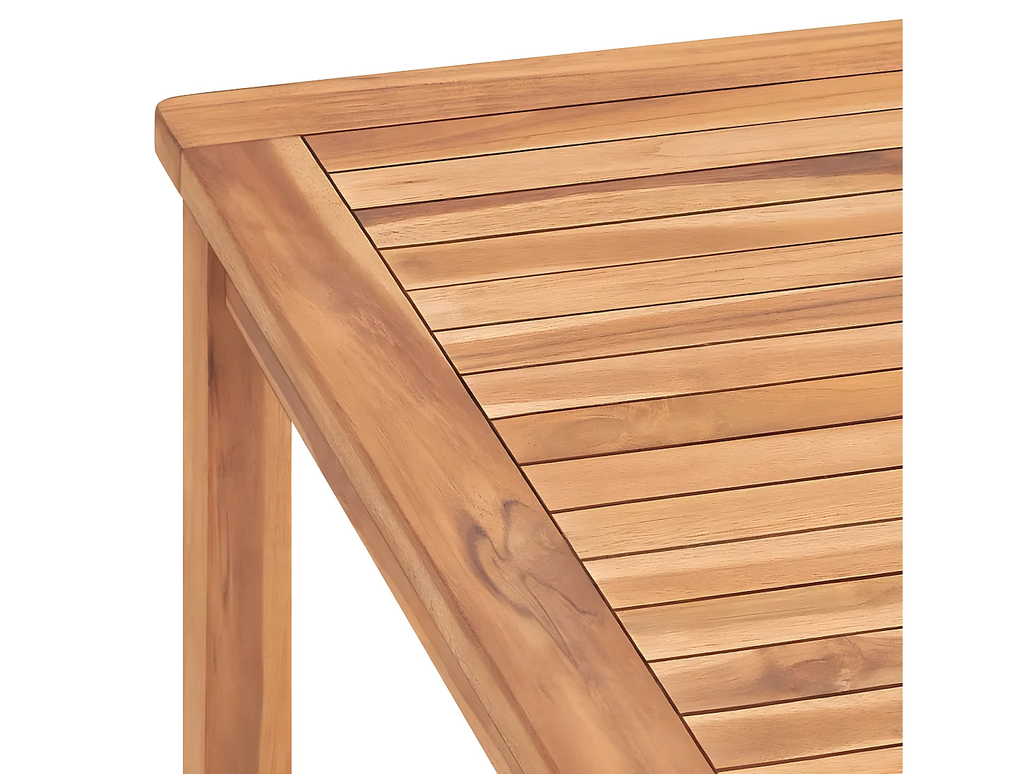 Yvlen  Garten-Esstisch 180x90x77 cm Massivholz Teak