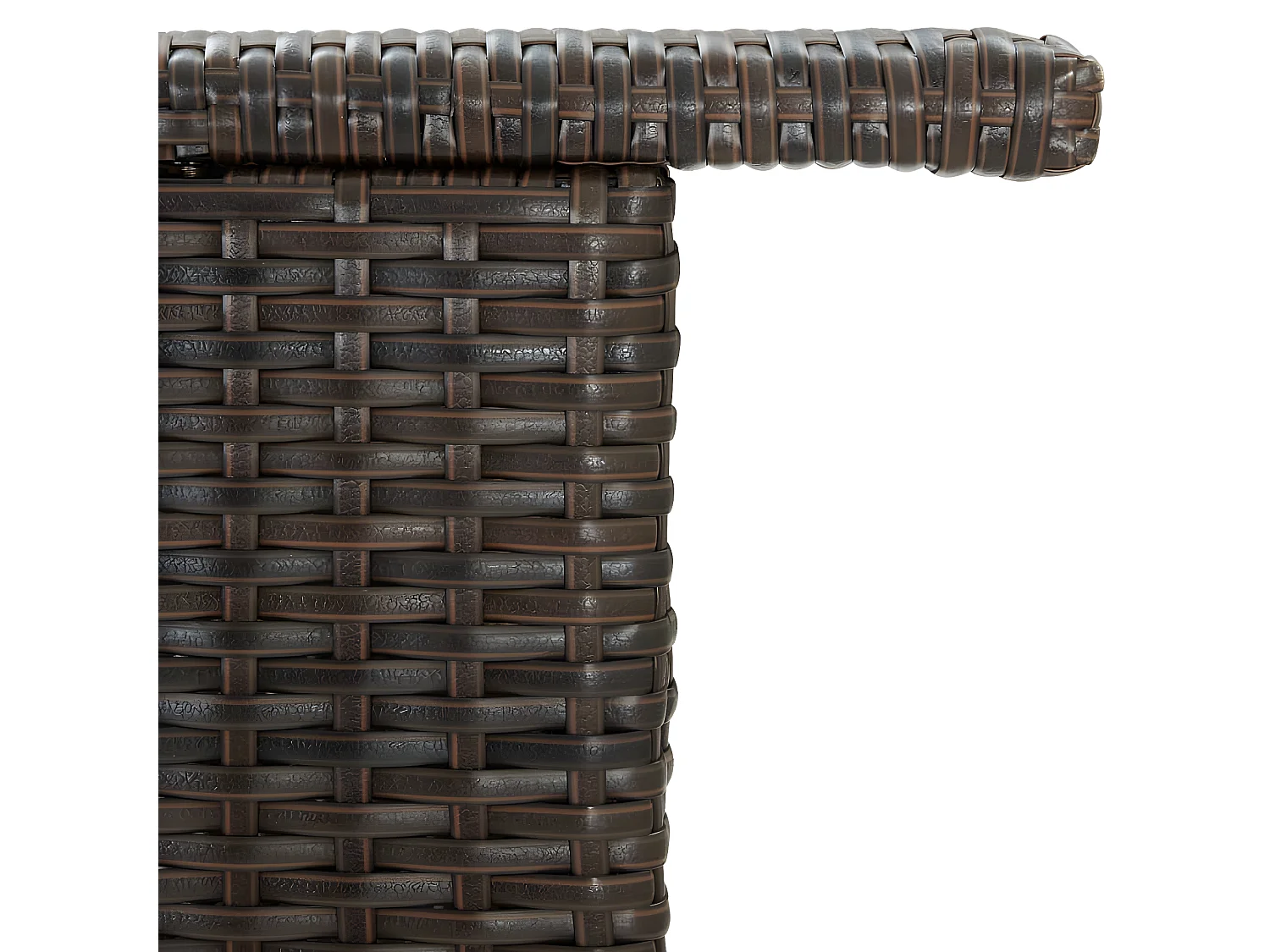 Farid  Tuinbartafel 120x55x110 cm poly rattan bruin