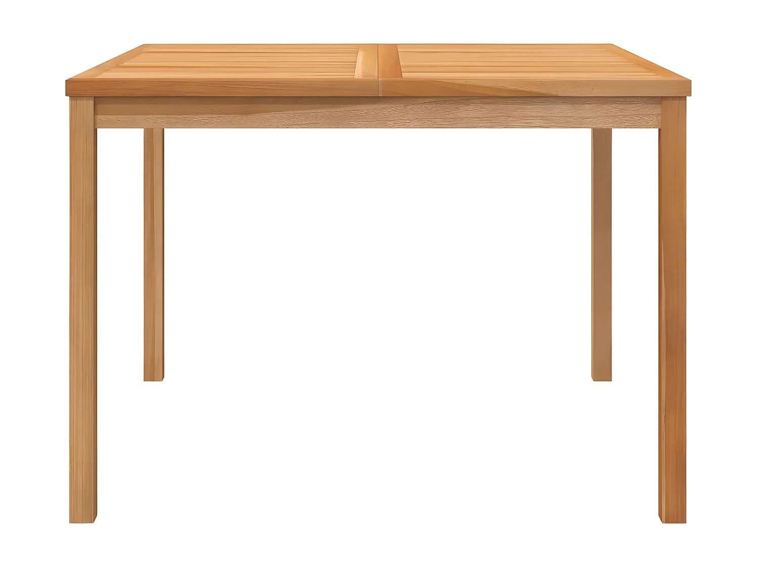 Yvlen  Table à dîner de jardin 110x110x77 cm Bois de teck solide