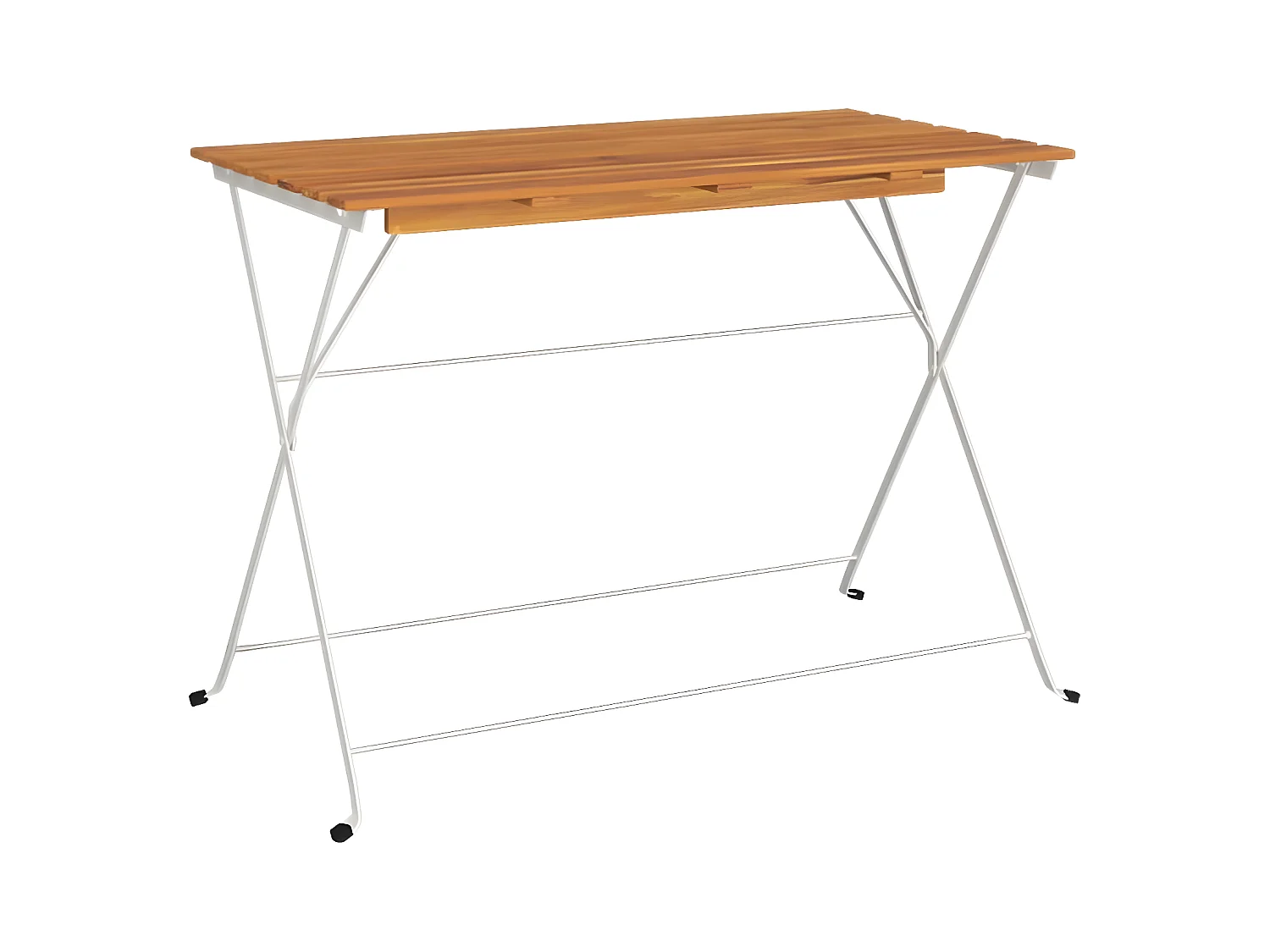 Marc-Joseph-Paul  Table de bistro pliante 100x54x71cm Bois acacia solide et acier