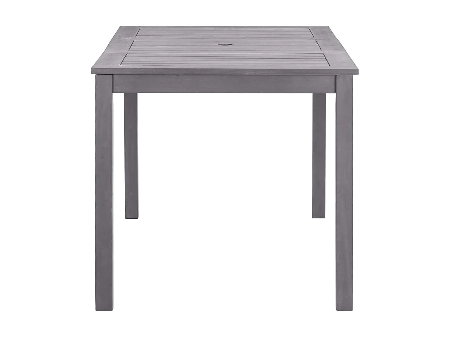 Mordric  Gartentisch Grau 140x80x74 cm Massivholz Akazie