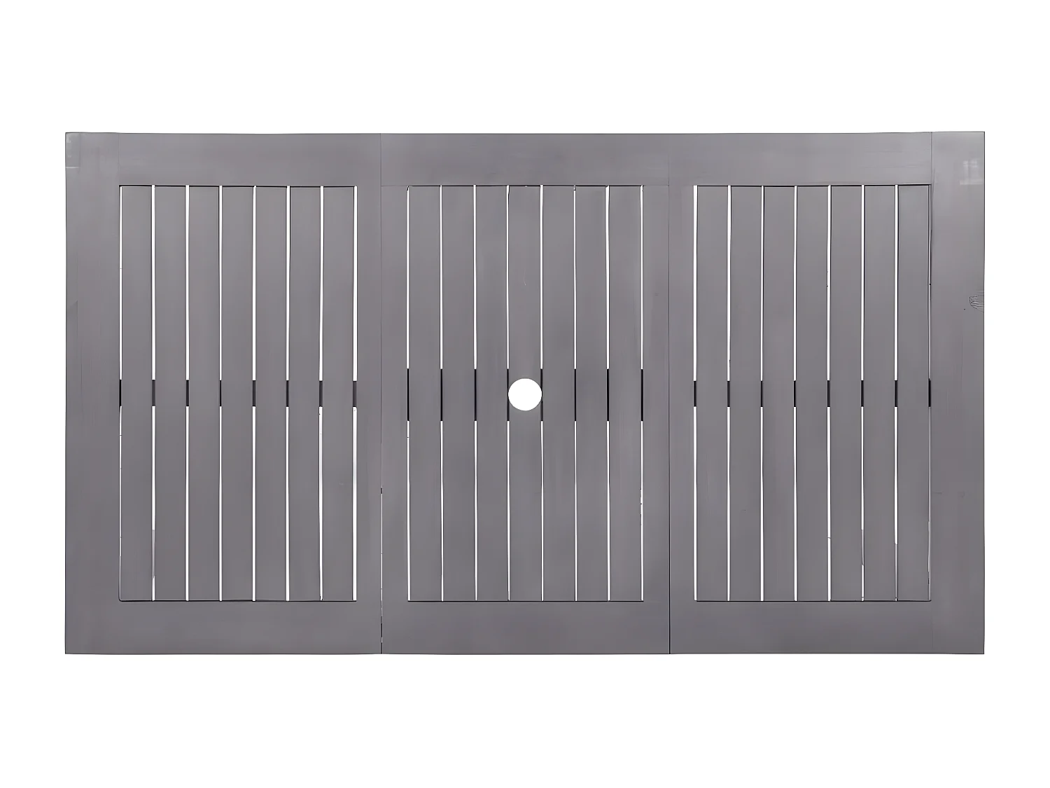 Mordric  Gartentisch Grau 140x80x74 cm Massivholz Akazie