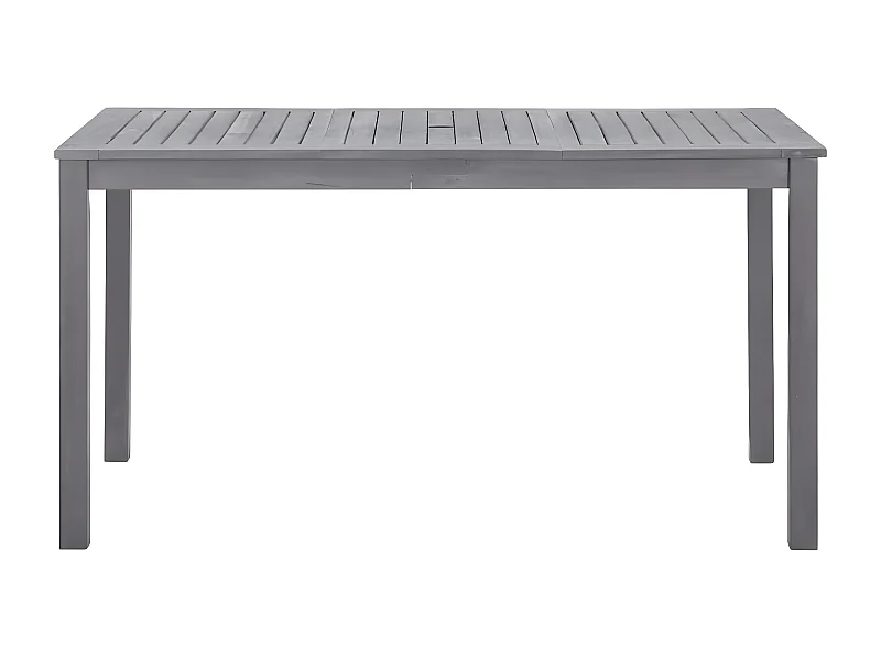 Mordric  Table de jardin Délavage gris 140x80x74 cm Bois d'acacia massif