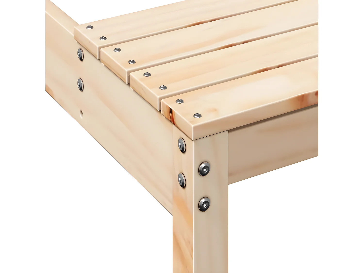 Horrin  Picknicktisch 110x134x75 cm Massivholz Kiefer