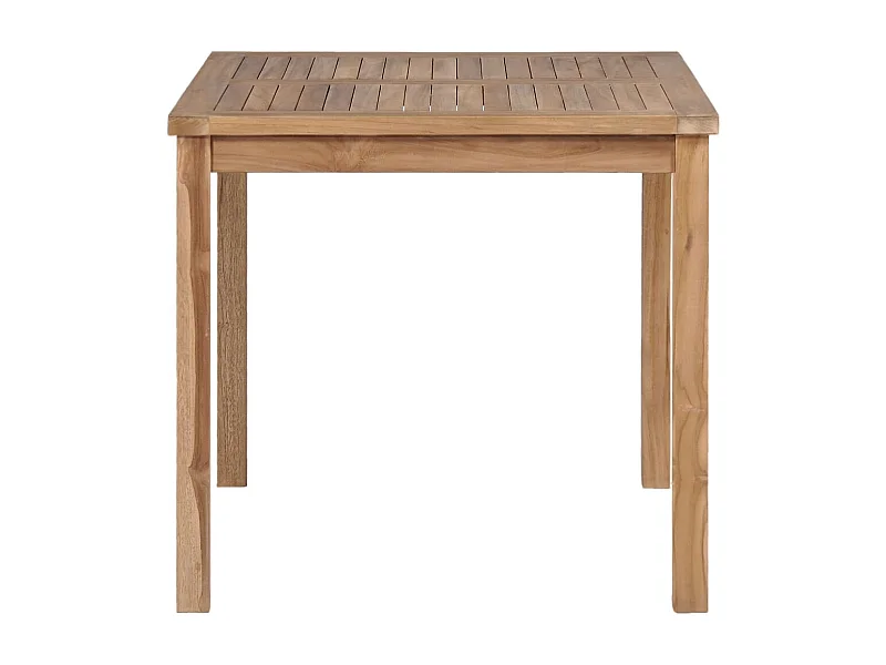 Yvlen  Gartentisch 80x80x77 cm Massivholz Teak
