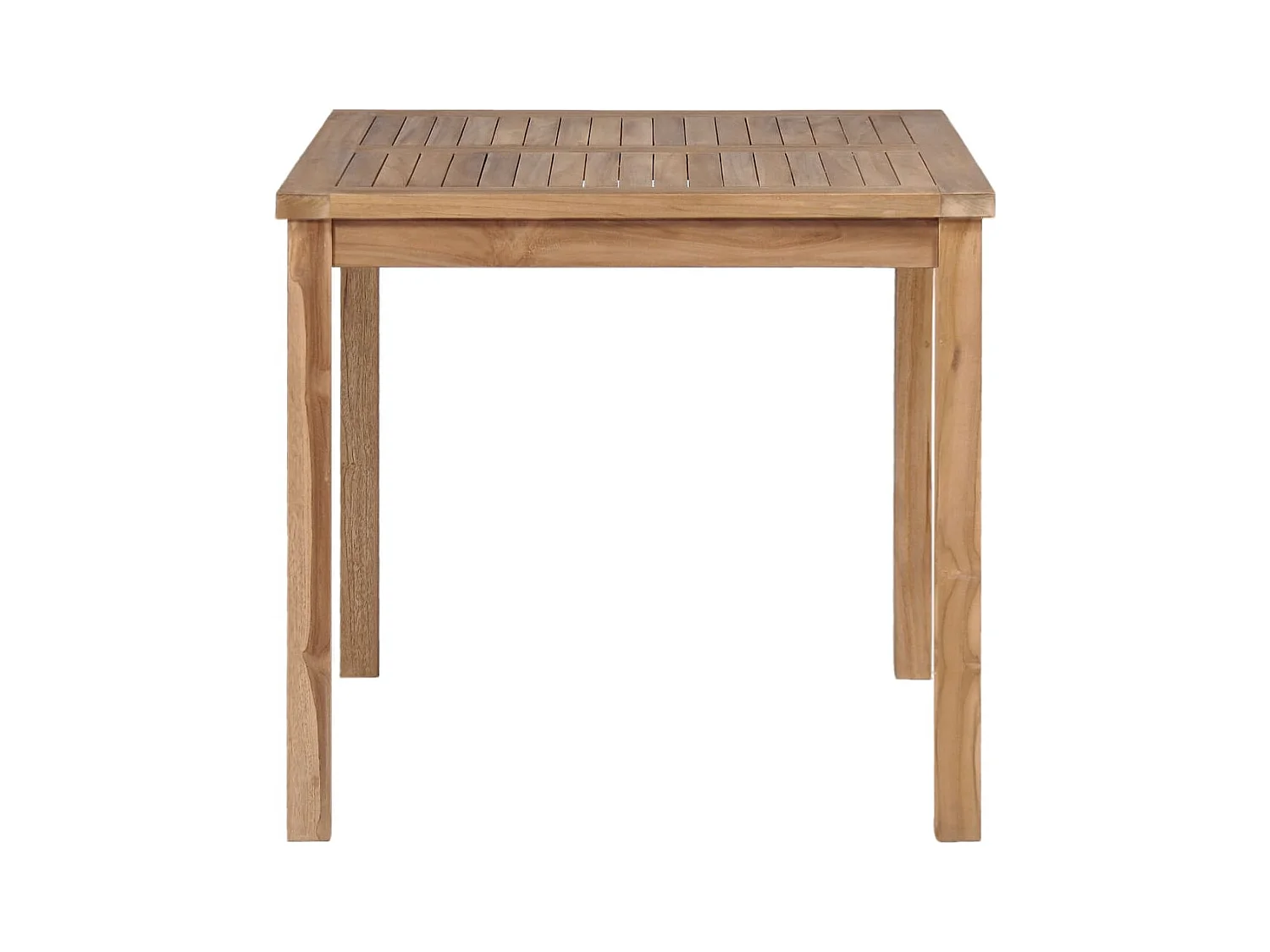 Yvlen  Table de jardin 80x80x77 cm Bois de teck solide
