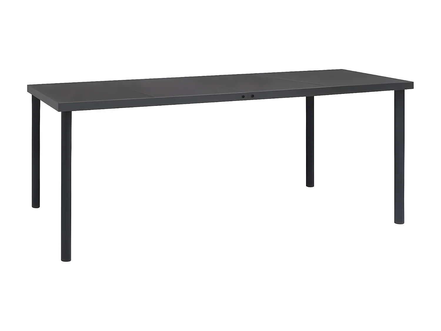 Brynlaug  Table à dîner d'extérieur Anthracite 190x90x74 cm Acier