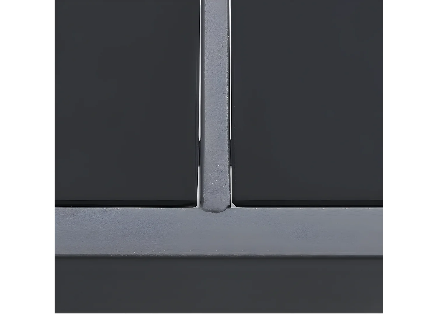 Brynlaug  Table à dîner d'extérieur Anthracite 190x90x74 cm Acier