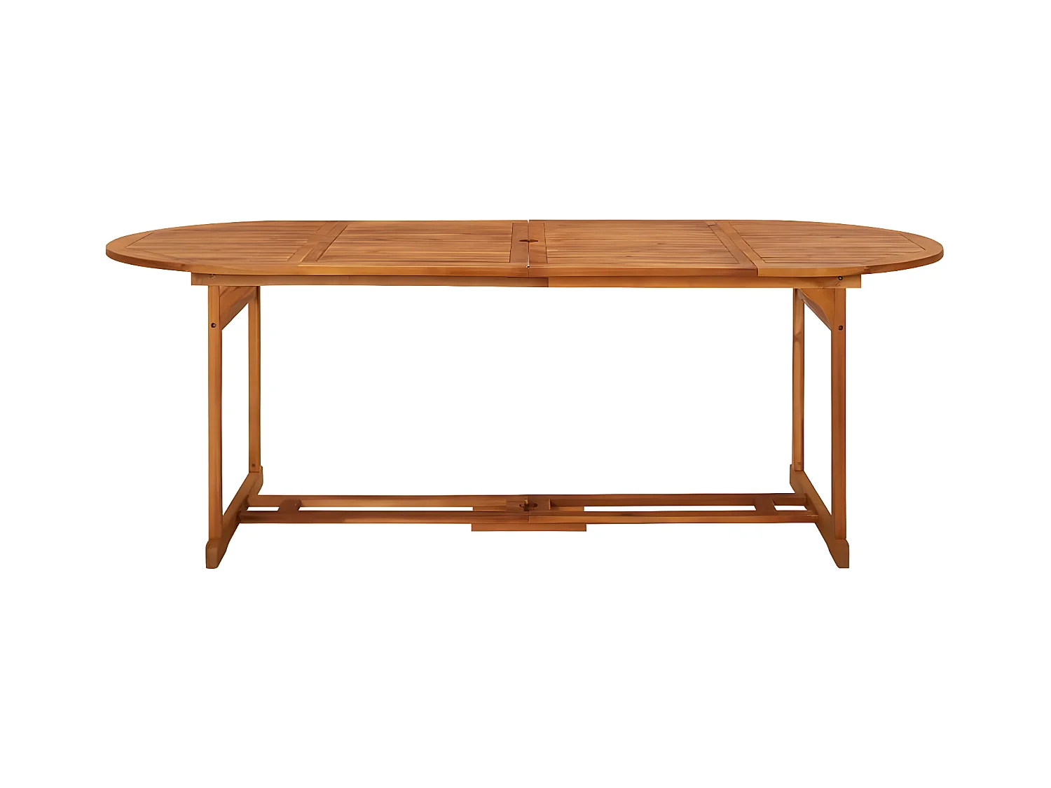 Liseleje  Table à dîner de jardin 220x90x75 cm Bois d'acacia massif