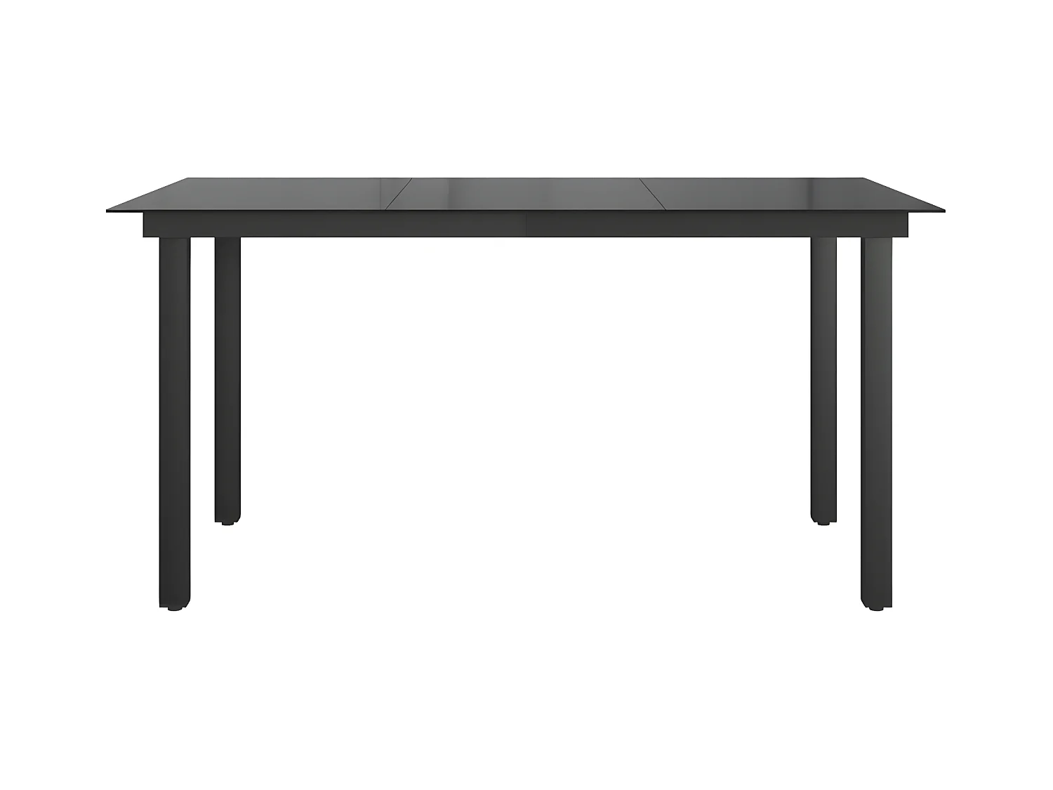 Xendel  Tuintafel 150x90x74 cm aluminium en glas zwart