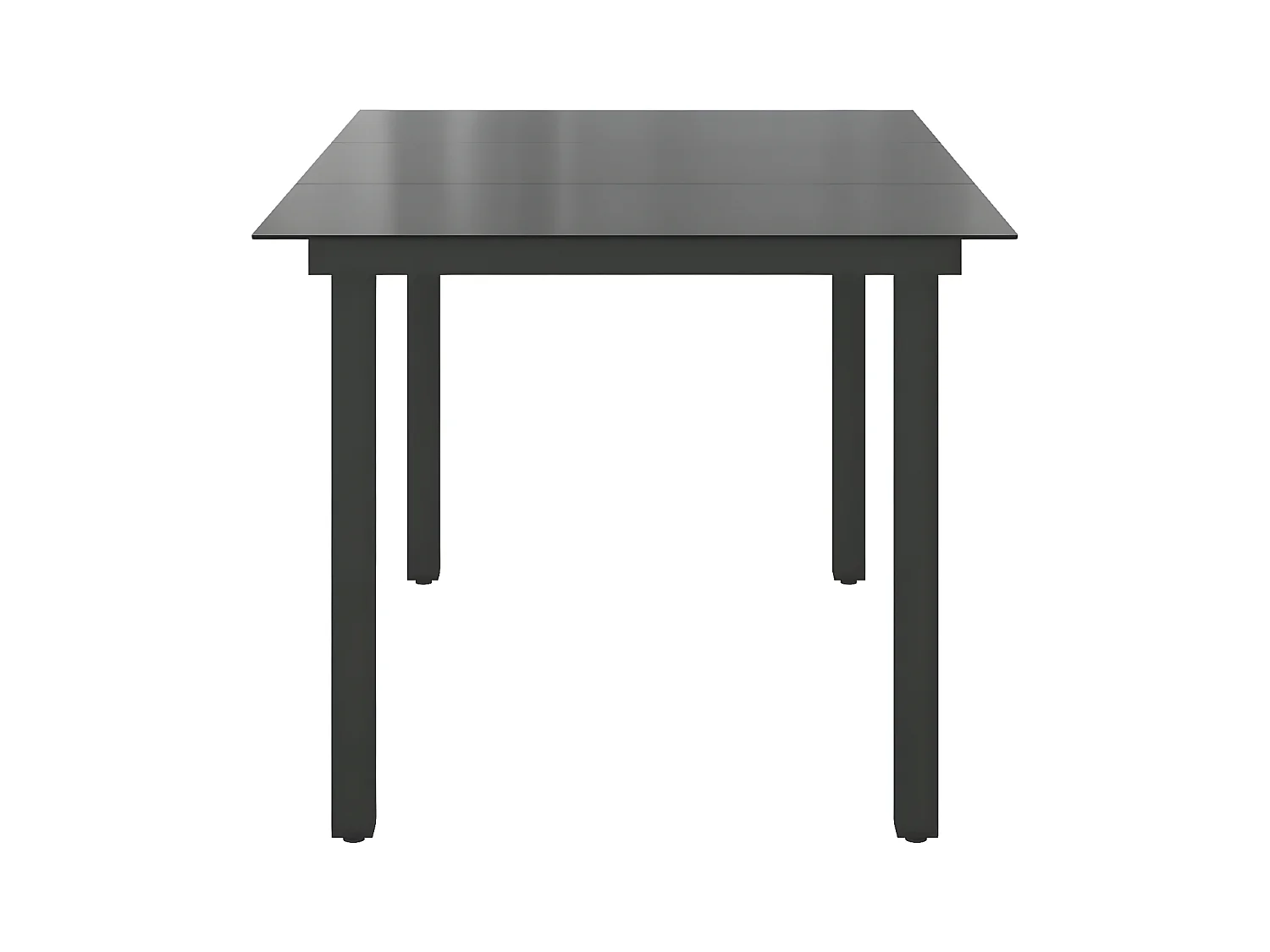 Xendel  Tuintafel 150x90x74 cm aluminium en glas zwart