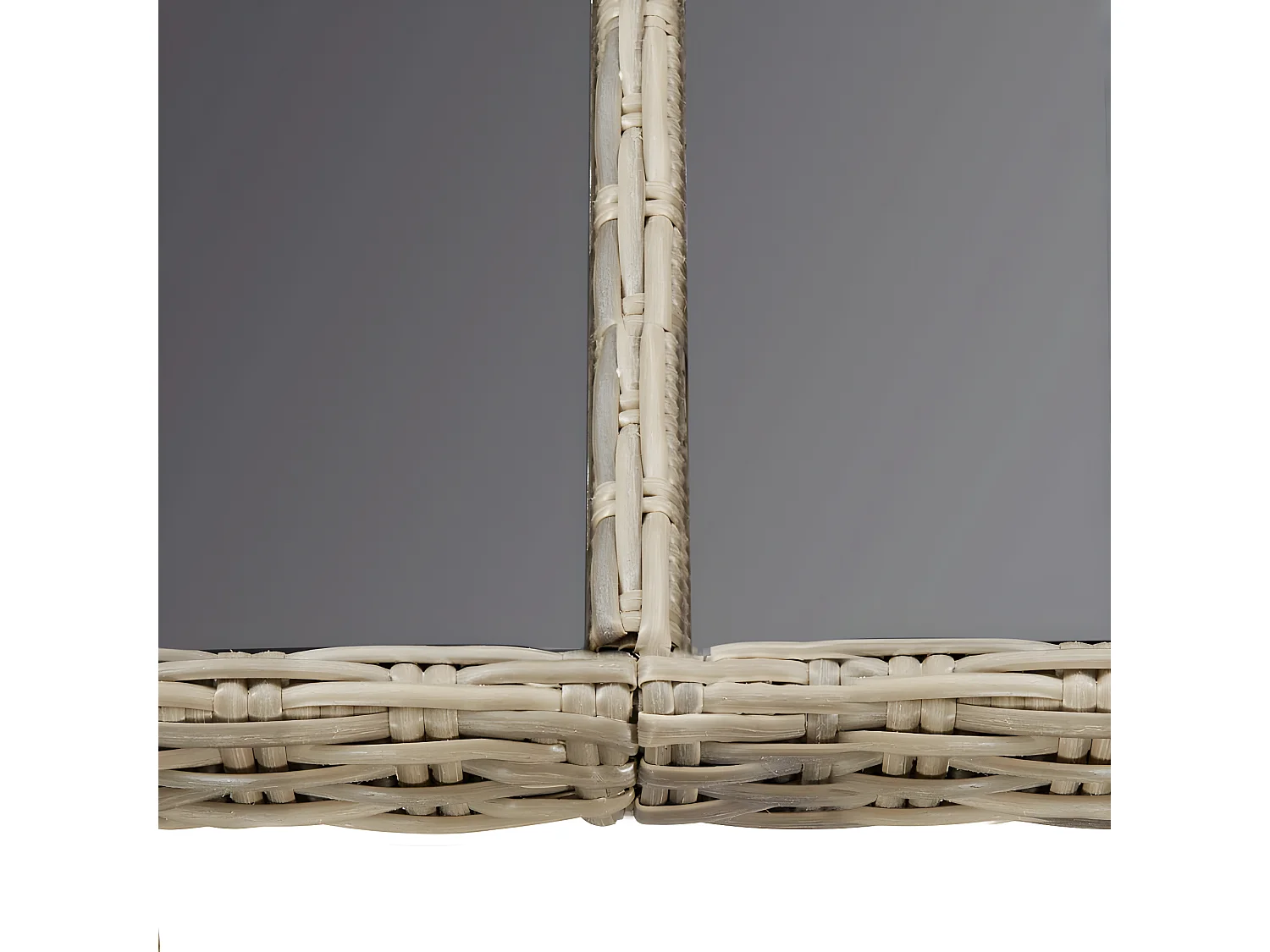 Christina  Garten-Esstisch Braun 200x100x74 cm Glas und Poly Rattan