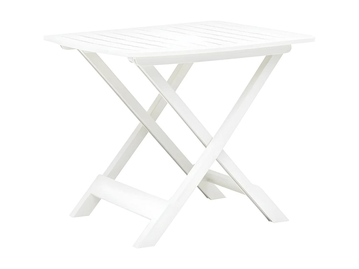 Thylenor  Table pliable de jardin Blanc 79x72x70 cm Plastique