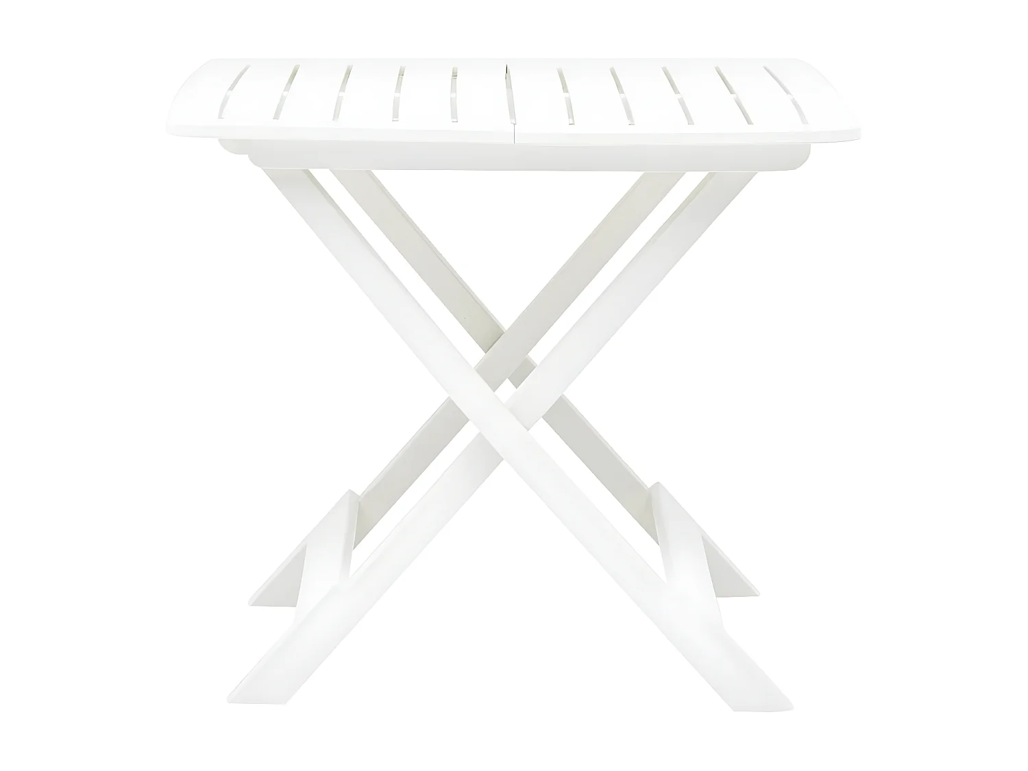 Thylenor  Table pliable de jardin Blanc 79x72x70 cm Plastique