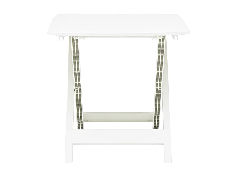 Thylenor  Table pliable de jardin Blanc 79x72x70 cm Plastique