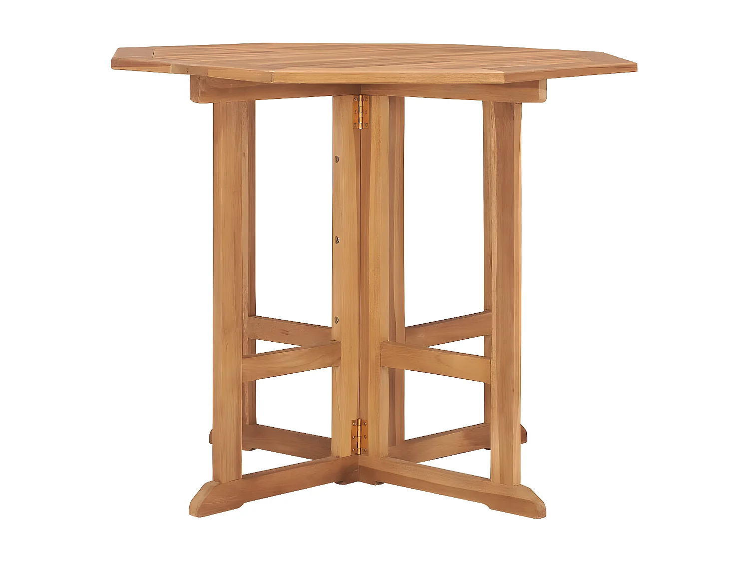 Marie-Lise  Tuintafel inklapbaar 90x90x75 cm massief teakhout