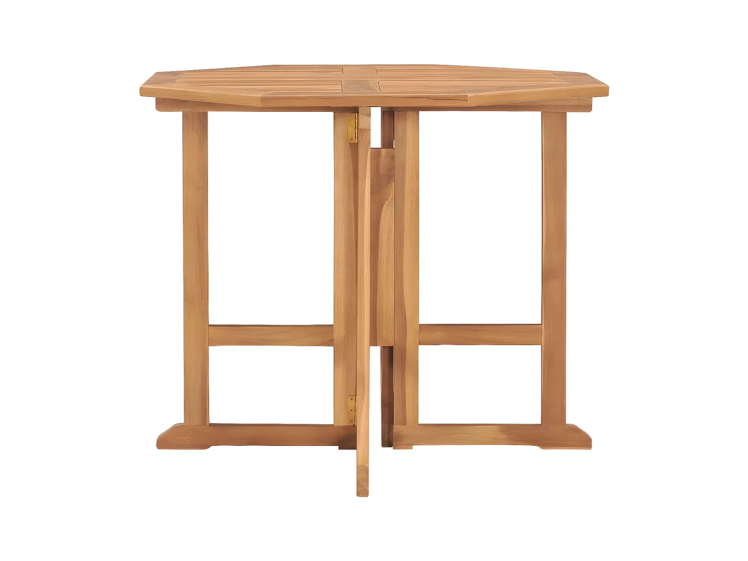 Marie-Lise  Tavolo da Giardino Pieghevole 90x90x75 cm in Massello di Teak