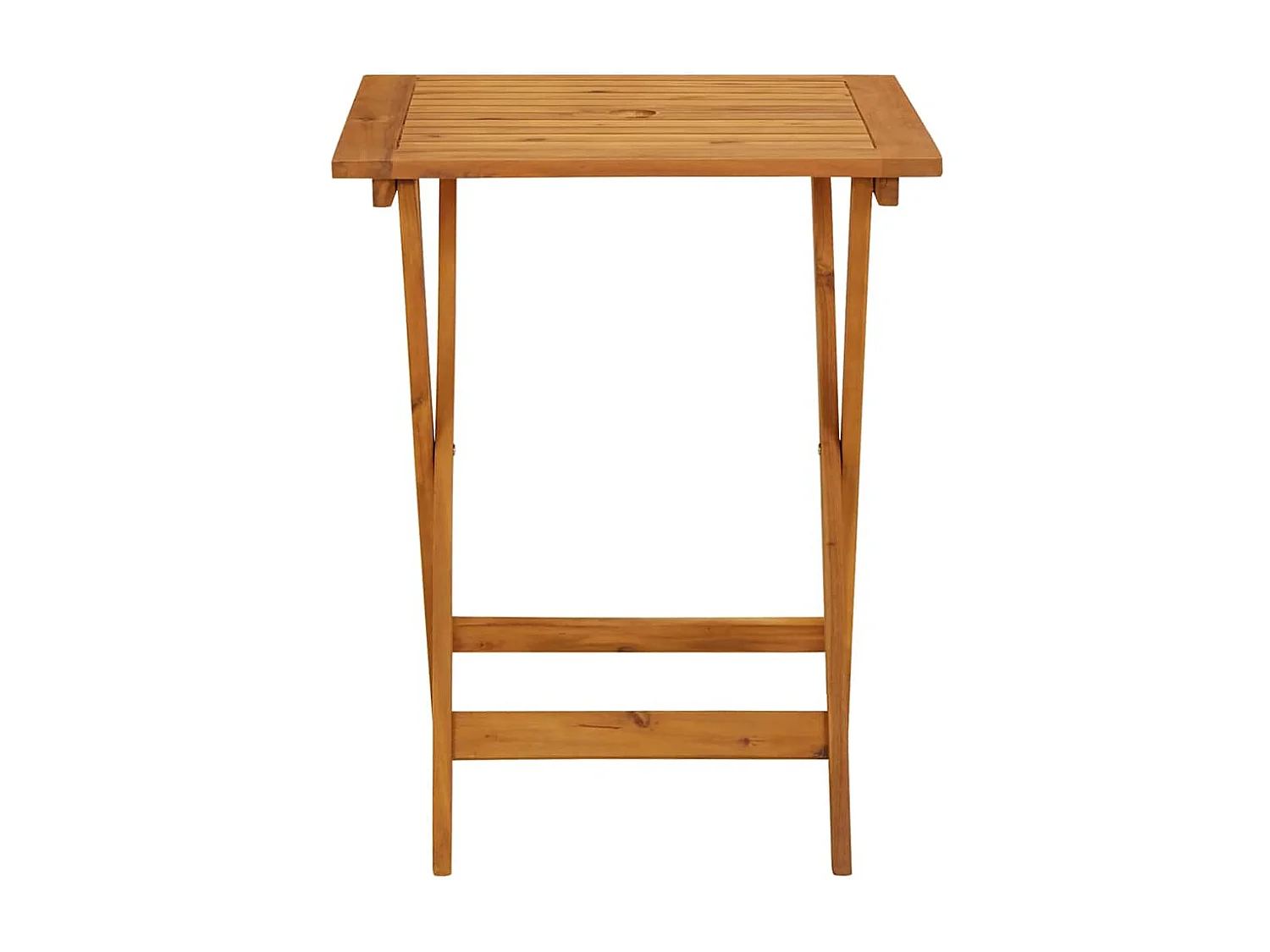 Jeanne-Véronique  Table pliable de jardin 60x60x75 cm Bois d'acacia solide