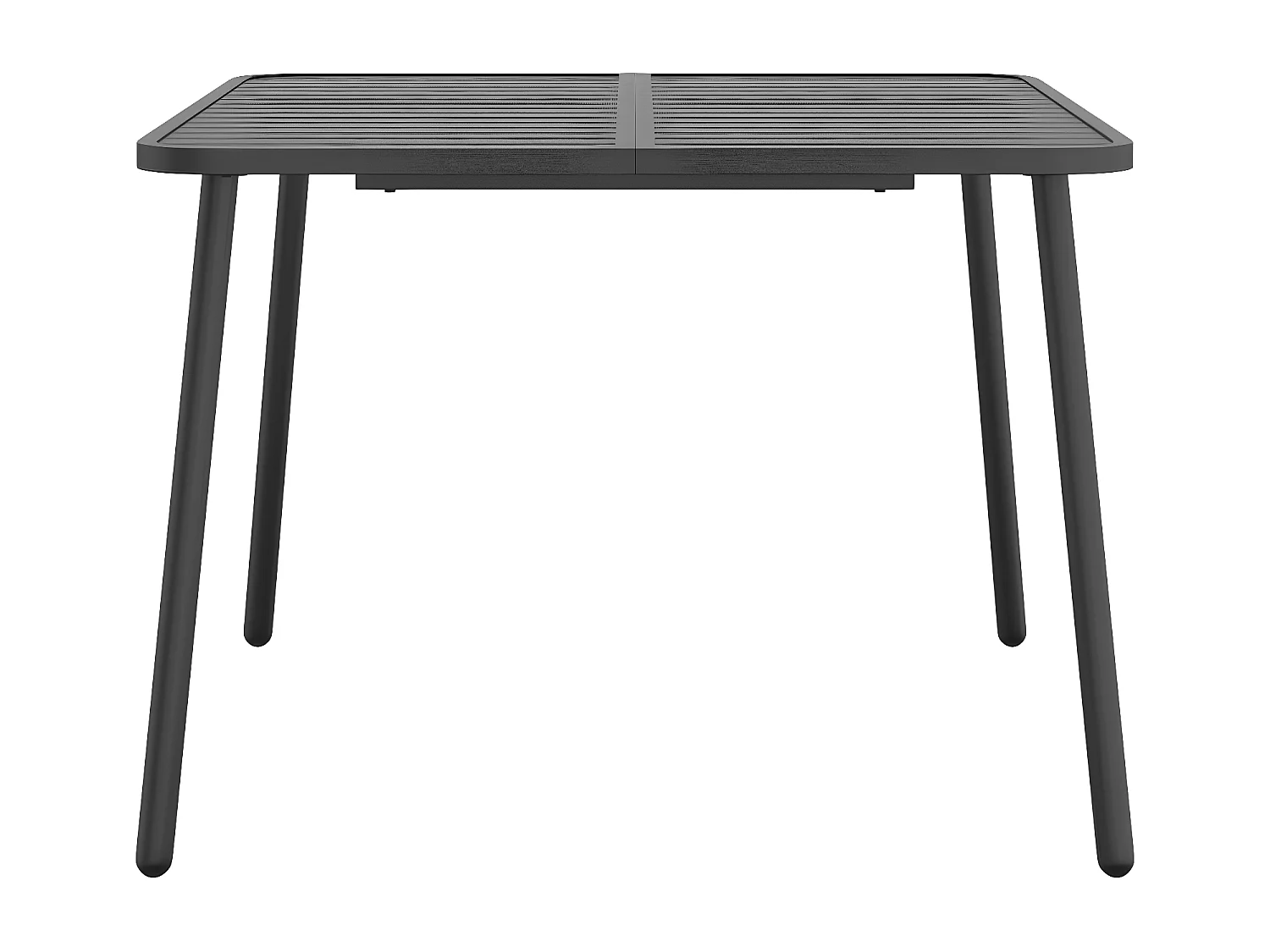 Fairbanks  Table de jardin anthracite 100x100x71 cm acier