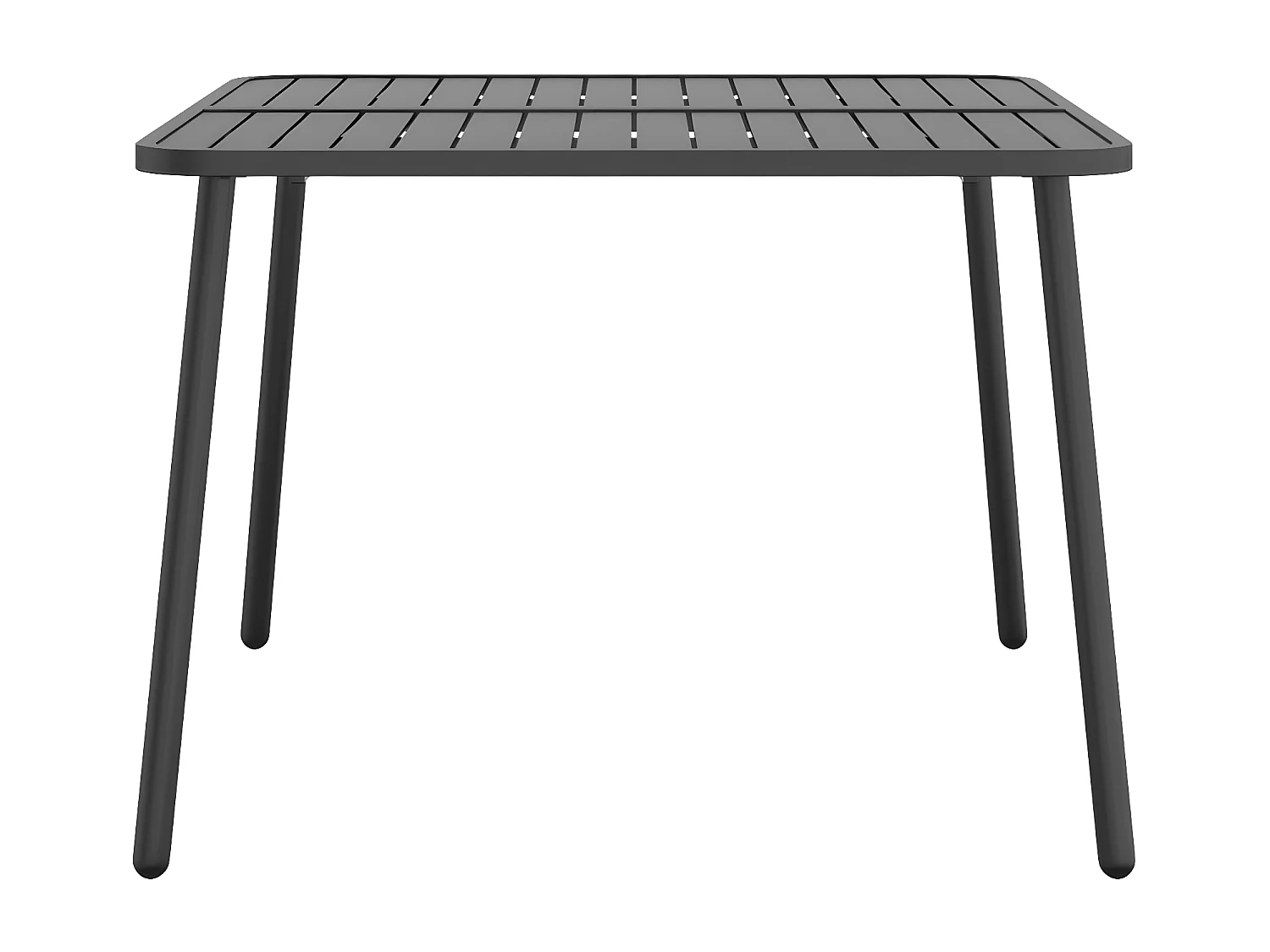 Fairbanks  Table de jardin anthracite 100x100x71 cm acier