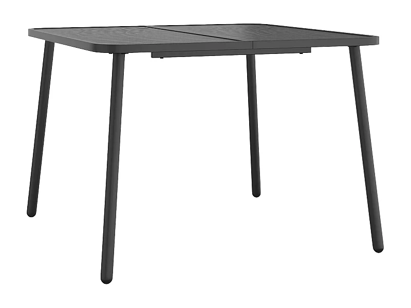 Fairbanks  Table de jardin anthracite 100x100x71 cm acier