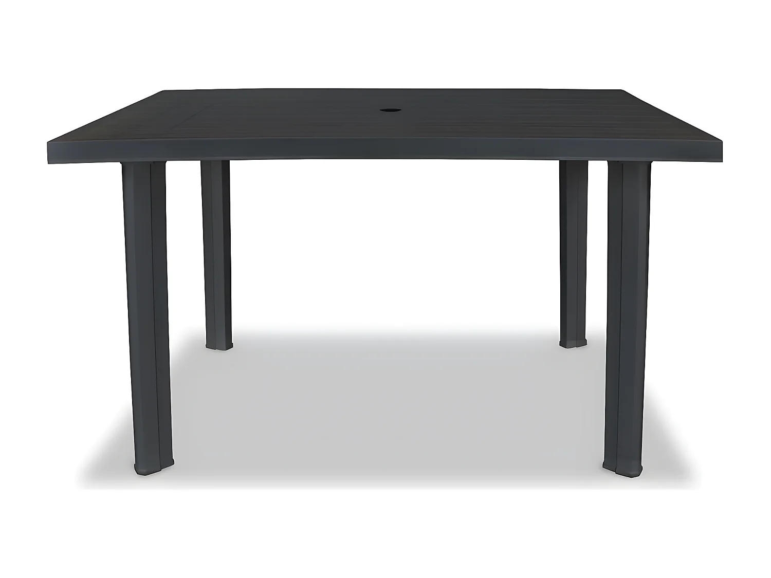 Taha  Table de jardin Anthracite 126 x 76 x 72 cm Plastique