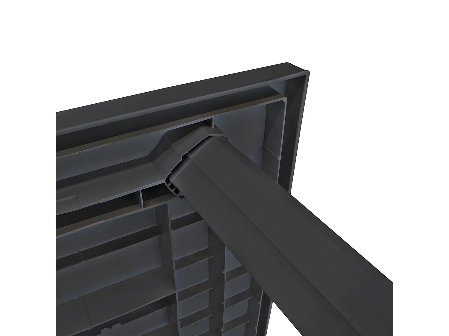 Taha  Table de jardin Anthracite 126 x 76 x 72 cm Plastique