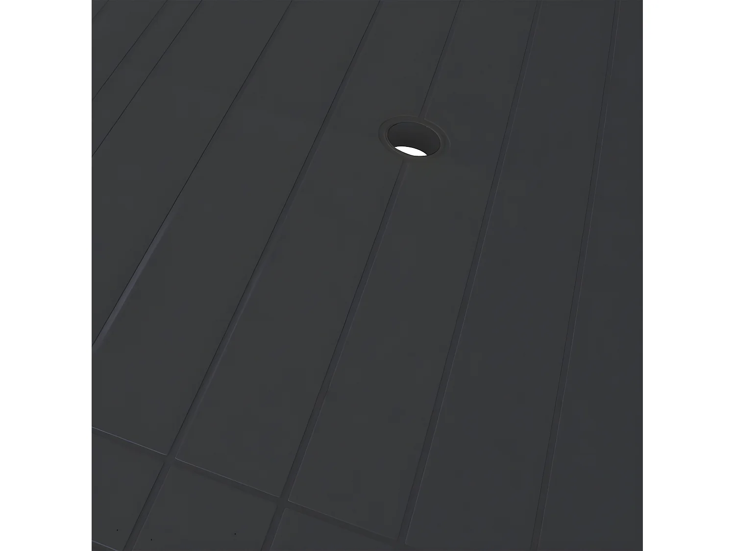 Taha  Table de jardin Anthracite 126 x 76 x 72 cm Plastique